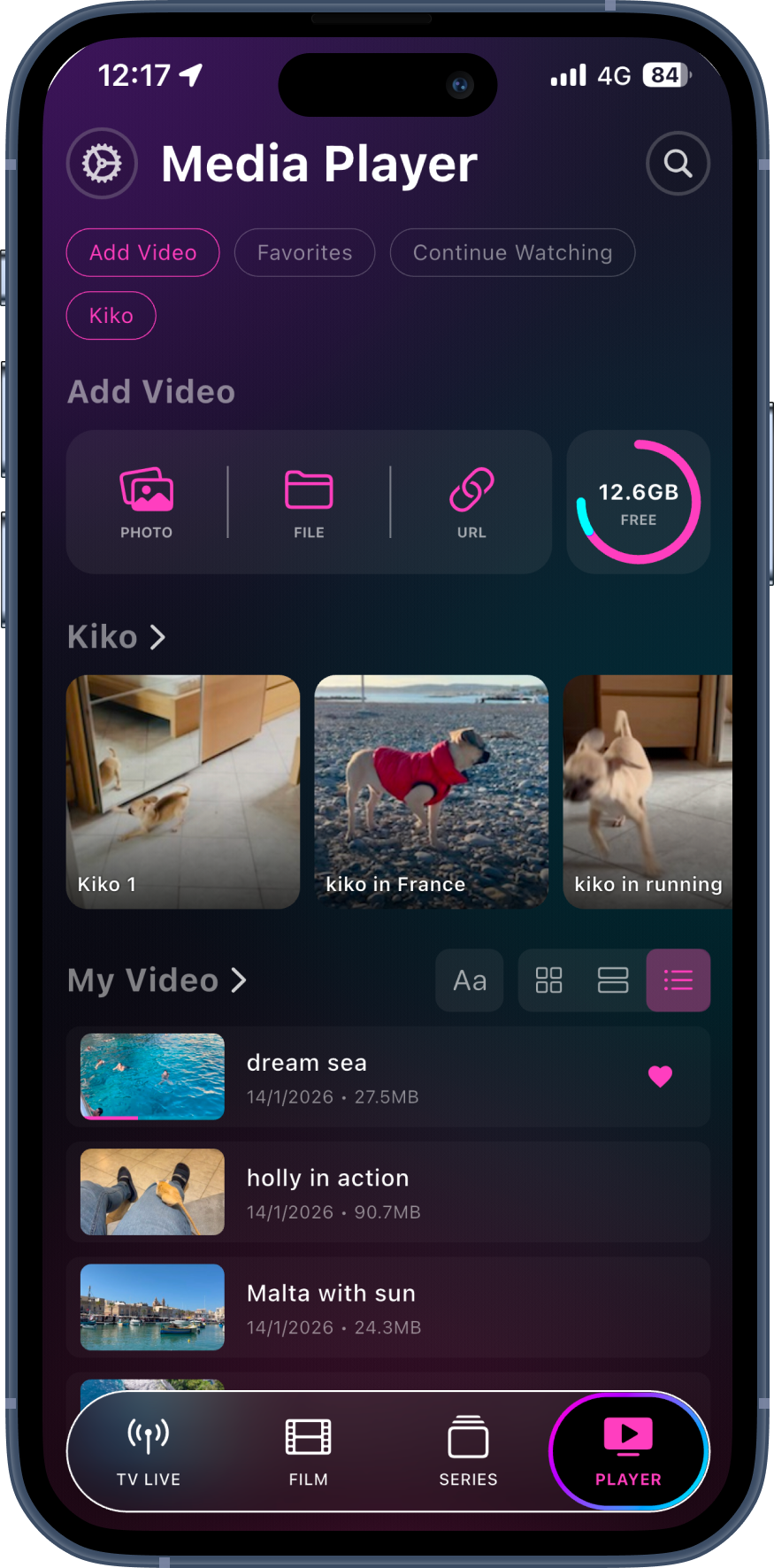 Lecteur multimédia local